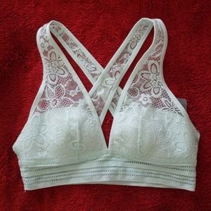 NWT AERIE light blue lace bralette